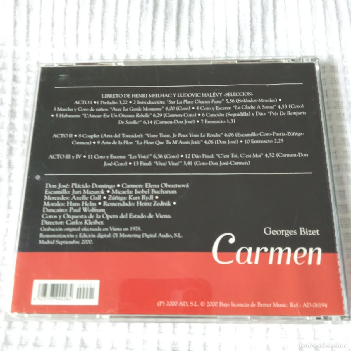 CDs de m&uacute;sica: HOMENAJE A LA OPERA . CARMEN - Foto 3
