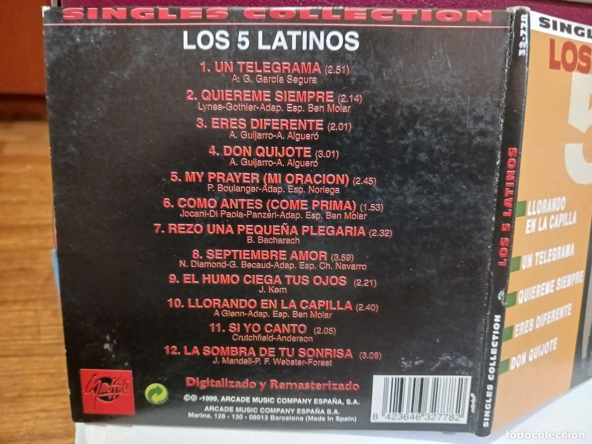 CDs de m&uacute;sica: LOS 5 CINCO LATINOS SINGLES COLLECTION CD. COMO NUEVO - Foto 2