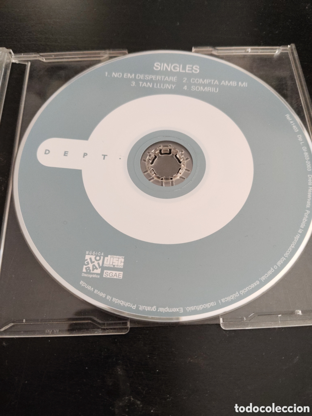 CDs de m&uacute;sica: Dept.&nbsp;&ndash;&nbsp;Singles. Cd single promo 2003 Espa&ntilde;a - Foto 2