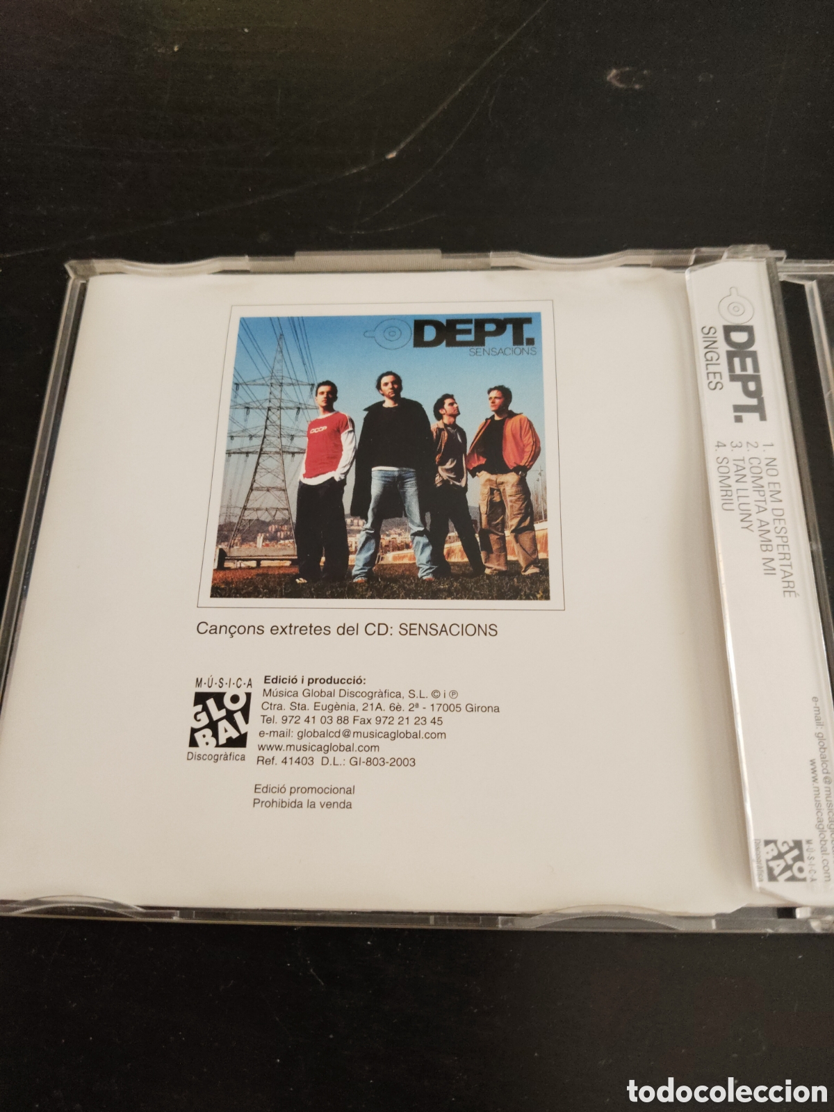 CDs de m&uacute;sica: Dept.&nbsp;&ndash;&nbsp;Singles. Cd single promo 2003 Espa&ntilde;a - Foto 3