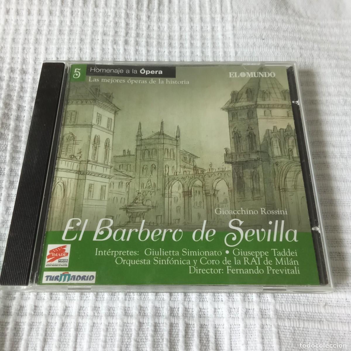 CDs de m&uacute;sica: HOMENAJE A LA OPERA EL BARBERO DE SEVILLA - Foto 1