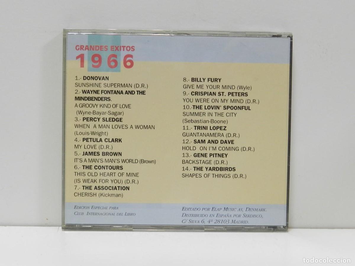 CDs de m&uacute;sica: DISCO CD. Grandes &Eacute;xitos 1966 - Los 60 De Los 60. COMPACT DISC. - Foto 2
