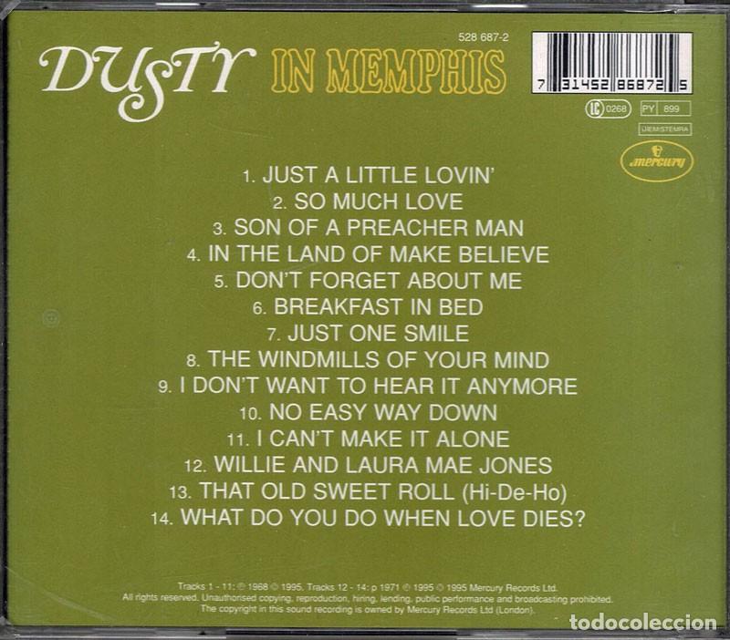 CDs de m&uacute;sica: Dusty Springfield - Dusty In Memphis. CD - Foto 2