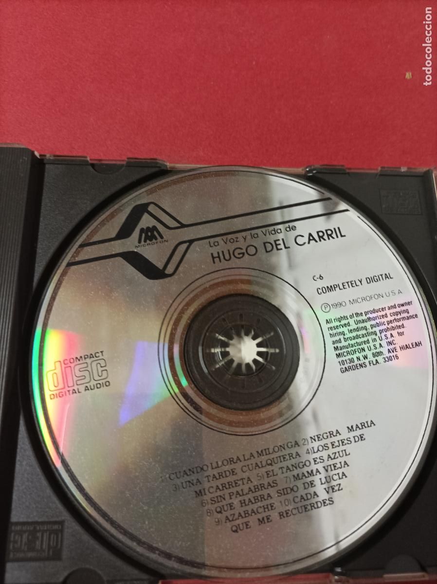 CDs de m&uacute;sica: COMPACT DISC CD HUGO DEL CARRIL - Foto 2