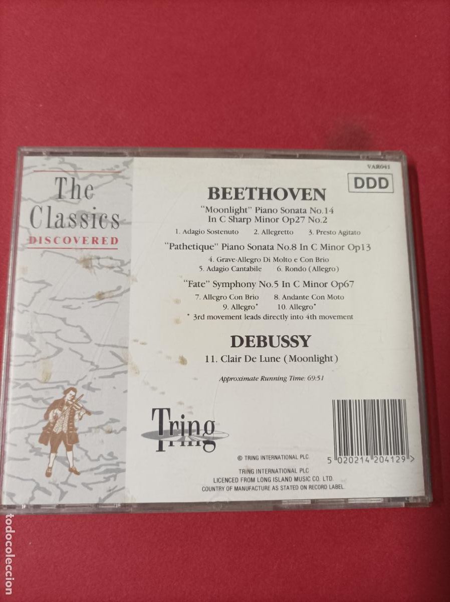 CDs de m&uacute;sica: COMPACT DISC CD THE CLASSIICS DISCOVERED BEETHOVEN DEBUSSY - Foto 4