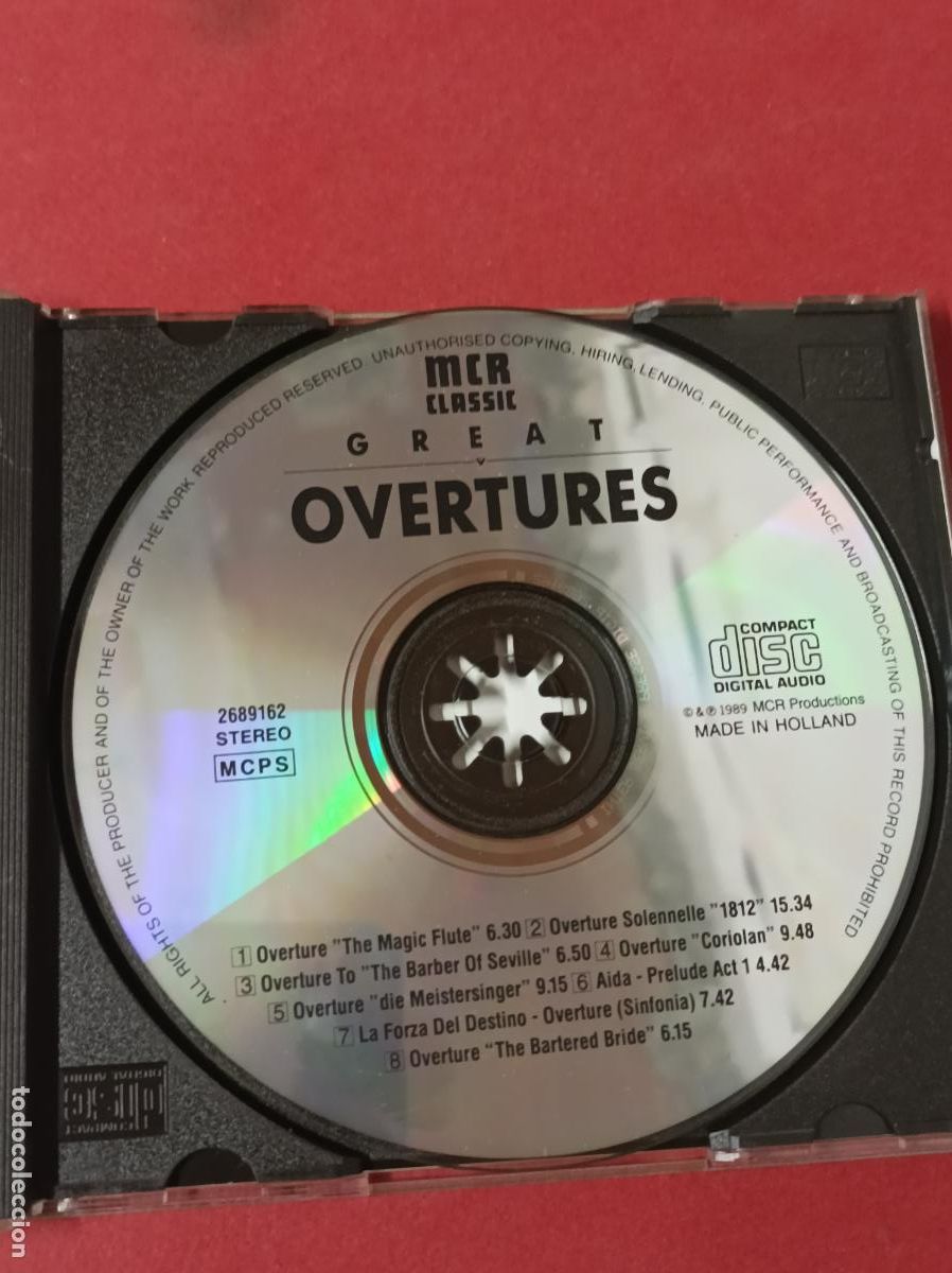 CDs de m&uacute;sica: COMPACT DISC CD GREAT OVERTURES - Foto 2