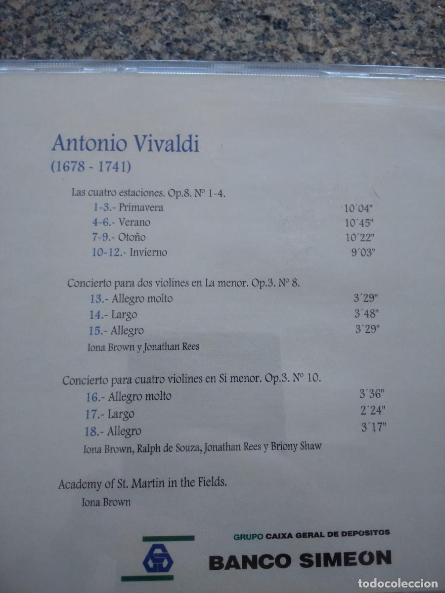 CDs de m&uacute;sica: CD -- VIVALDI -- LAS CUATRO ESTACIONES -- - Foto 2