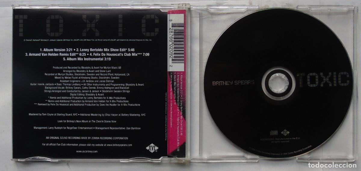 CDs de m&uacute;sica: Britney Spears &ndash; Toxic CD-Sgl UK 2004 5 versiones - Foto 2