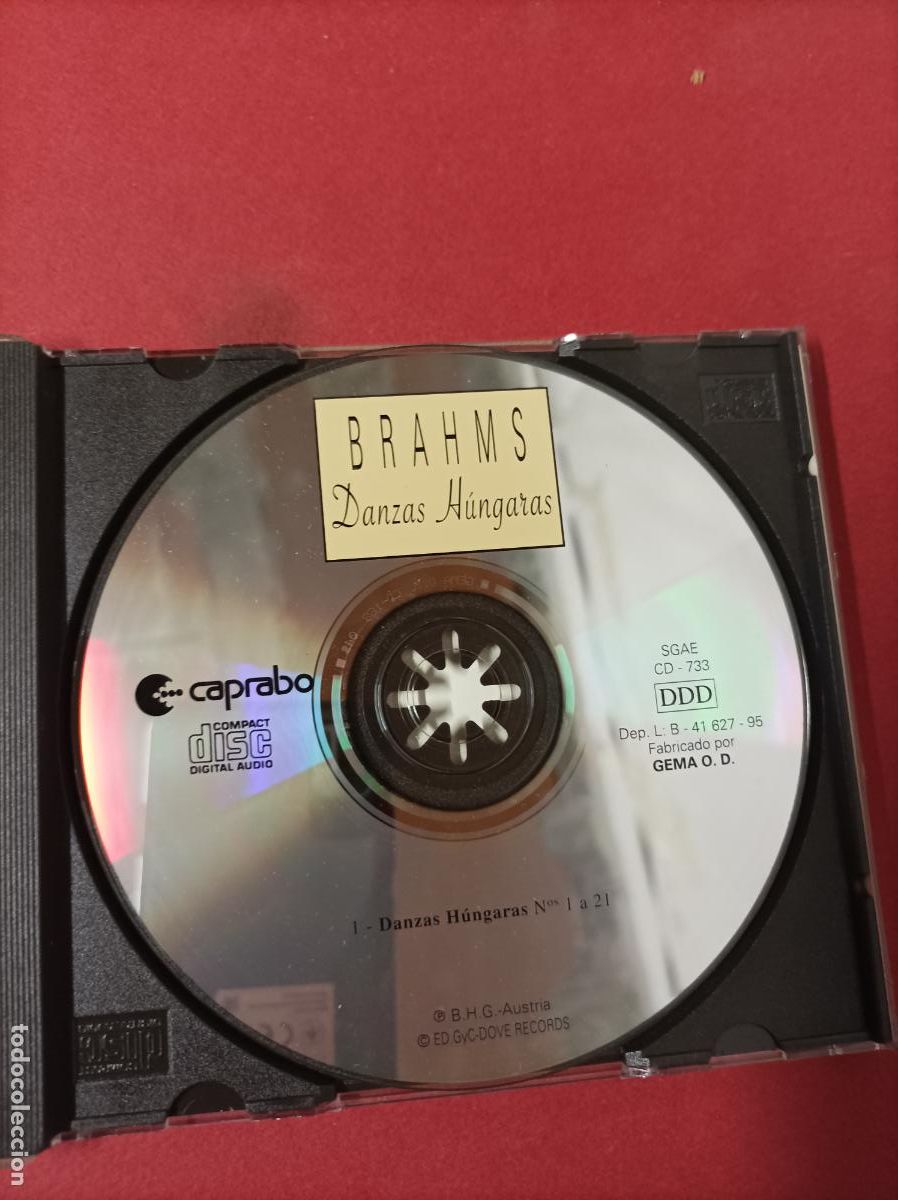 CDs de m&uacute;sica: COMPACT DISC CD BRAHMS DANZAS HUNGARAS - Foto 2
