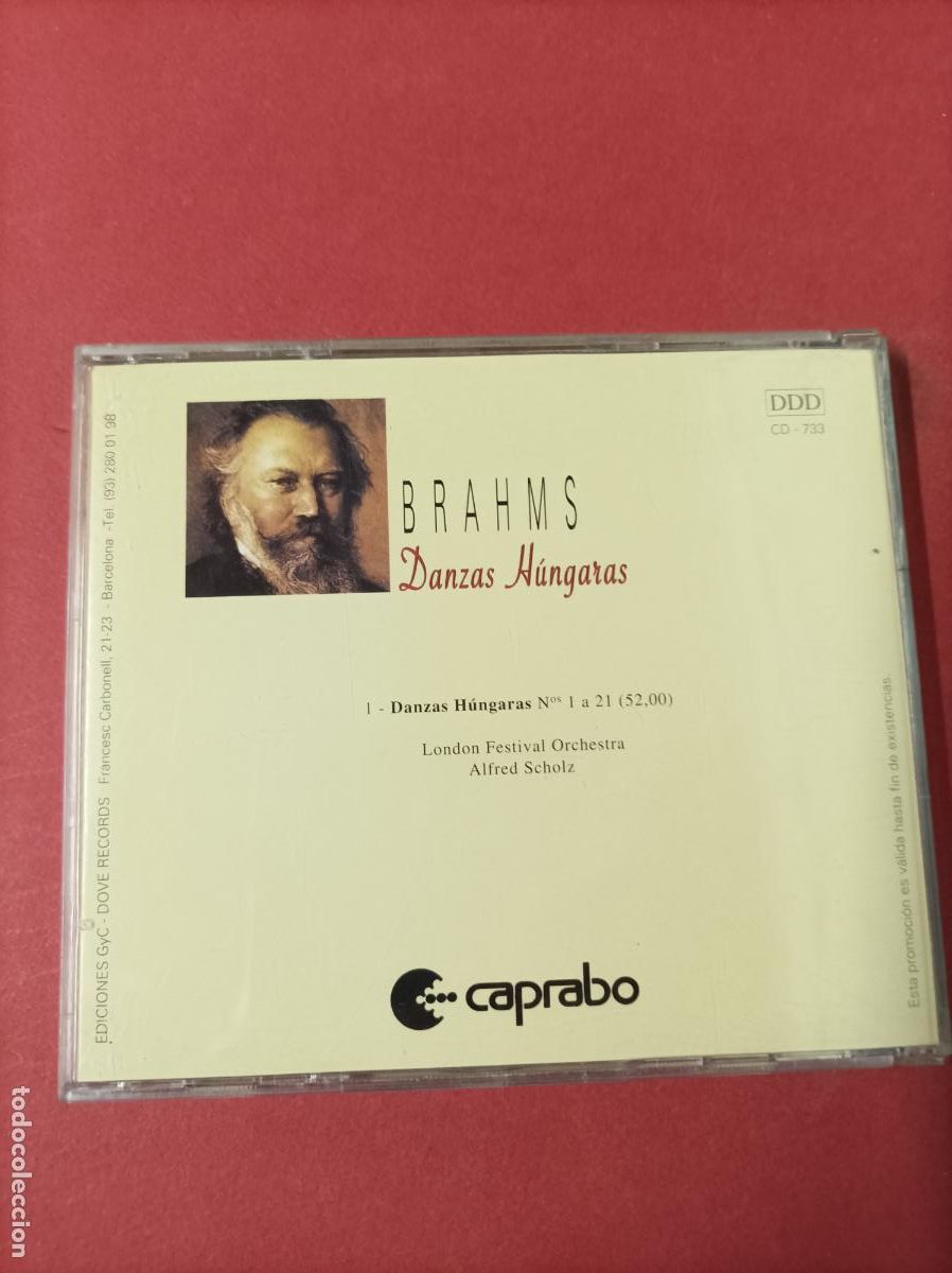 CDs de m&uacute;sica: COMPACT DISC CD BRAHMS DANZAS HUNGARAS - Foto 4