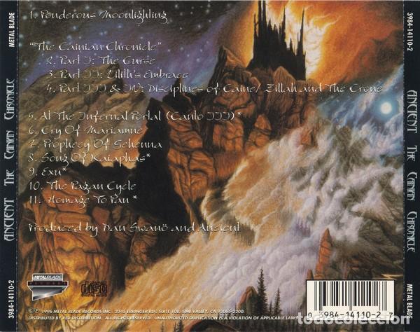CDs de m&uacute;sica: Ancient &ndash; The Cainian Chronicle - Foto 2