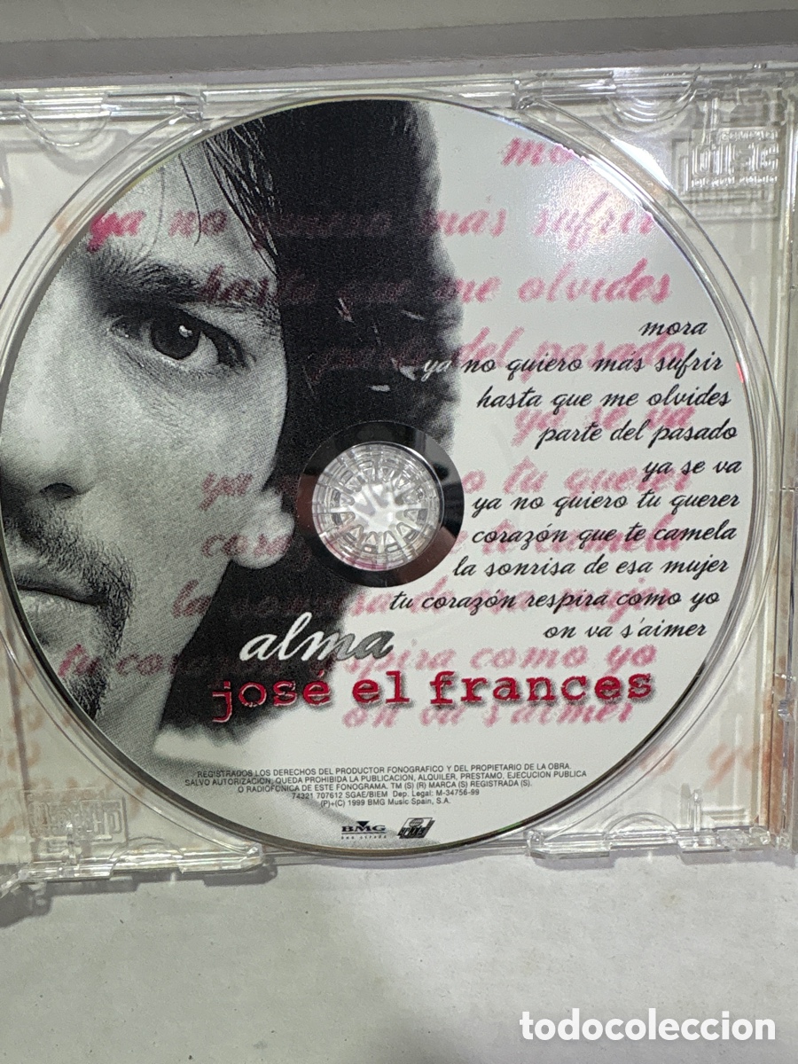 CDs de m&uacute;sica: CD Jos&eacute; el Franc&eacute;s, Alma (A5) - Foto 2