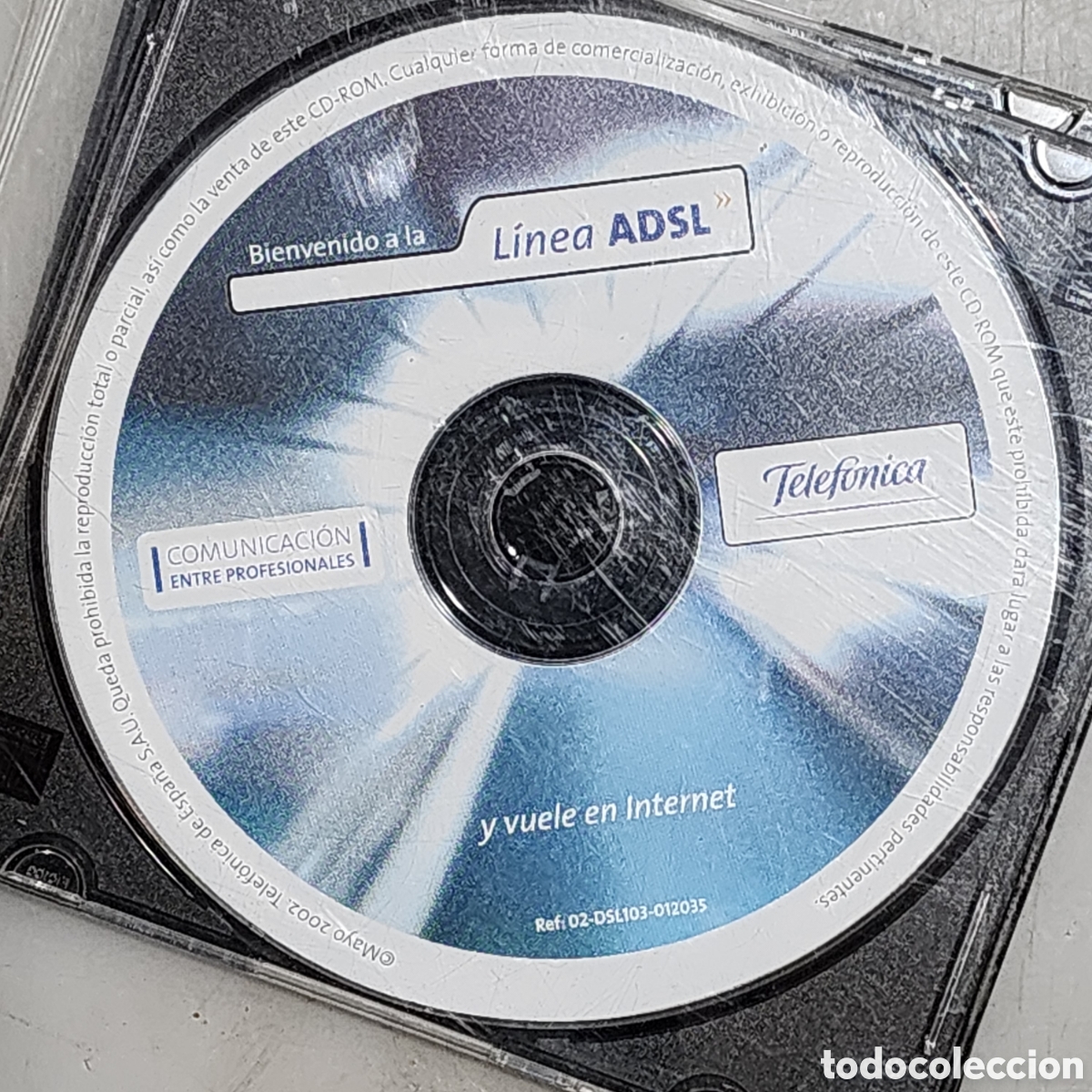 CDs de m&uacute;sica: 2 cdrom L&Iacute;NEA ADSL tel