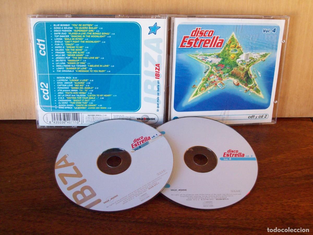 CDs de m&uacute;sica: DISCO ESTRELLA - VOLUMEN 4 - CUADRUPLE CD - Foto 2