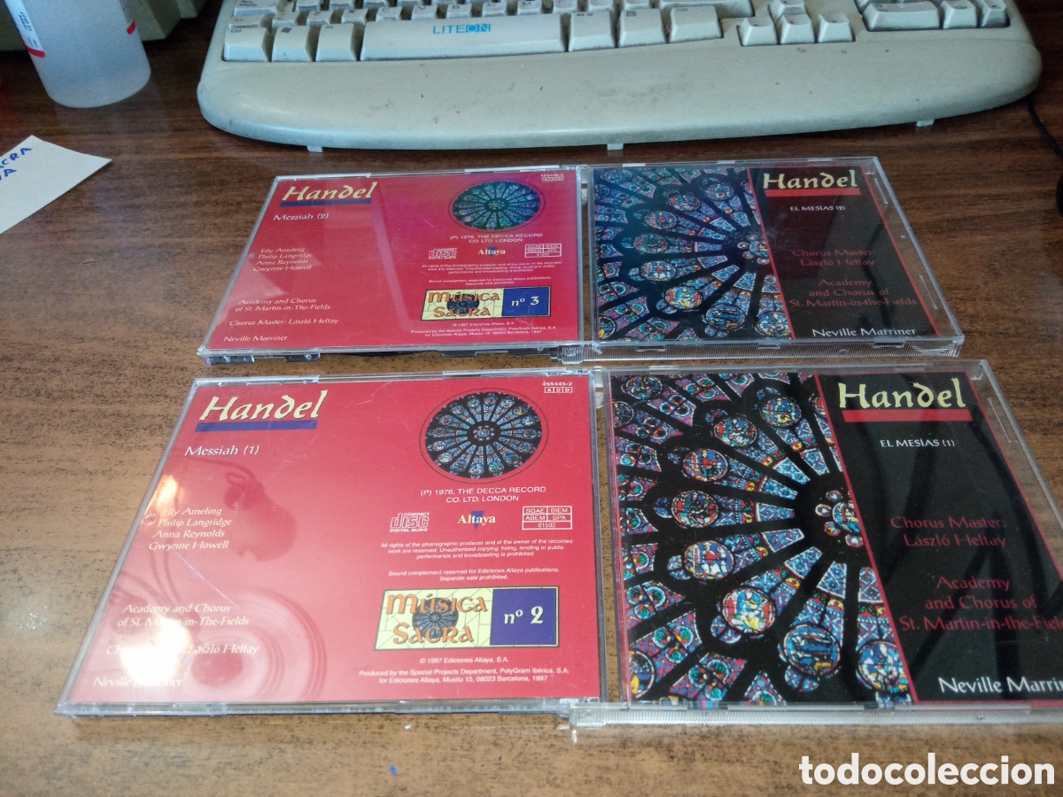 CDs de M&uacute;sica: H&Auml;NDEL - EL MESIAS (2CD) M&uacute;sica Sacra. Altaya 1997