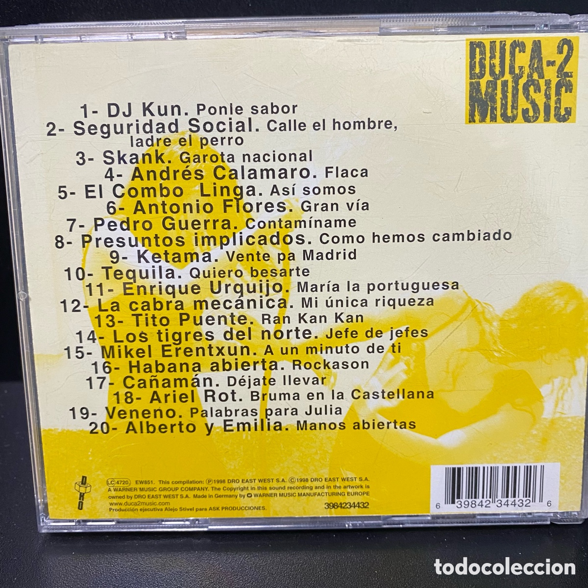 CDs de m&uacute;sica: Varios - Car&aacute;cter Latino 2 (CD) - Foto 2