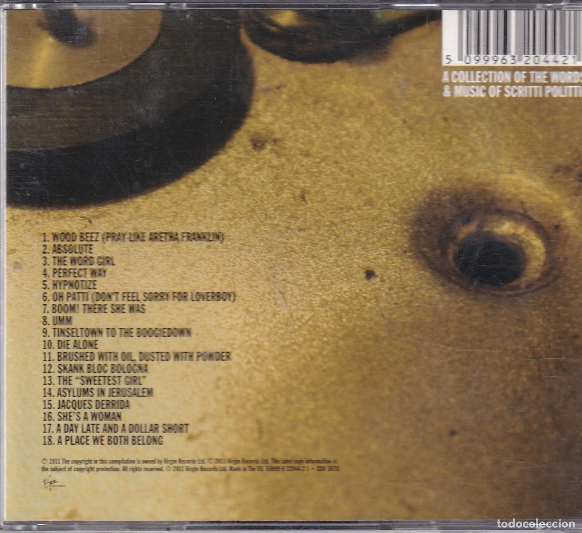 CDs de m&uacute;sica: Scritti Politti - Absolute - Foto 2