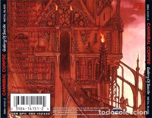 CDs de m&uacute;sica: Cannibal Corpse &ndash; Gallery Of Suicide - Foto 2