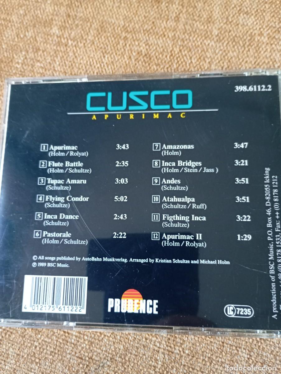 CDs de m&uacute;sica: CUSCO APURIMAC CD COMO NUEVO - Foto 2