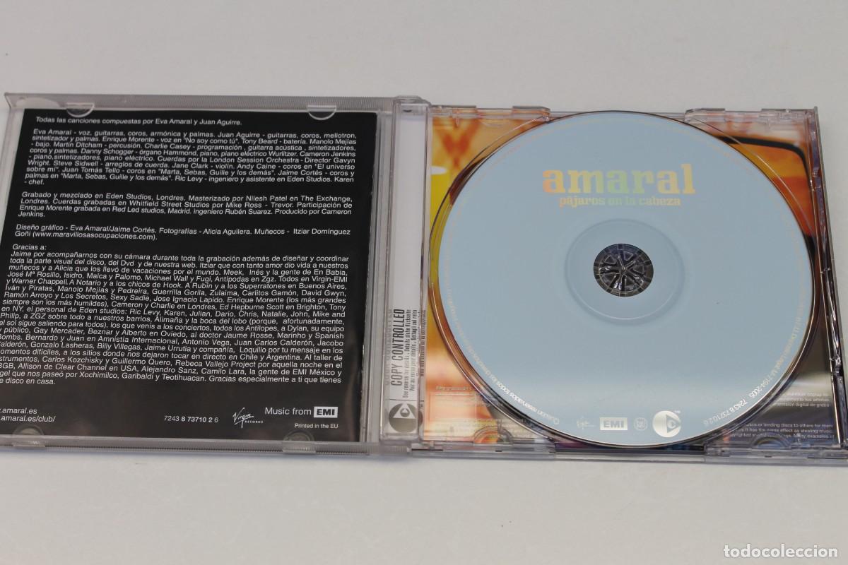 CDs de m&uacute;sica: CD- AMARAL, PAJAROS EN LA CABEZA - Foto 2