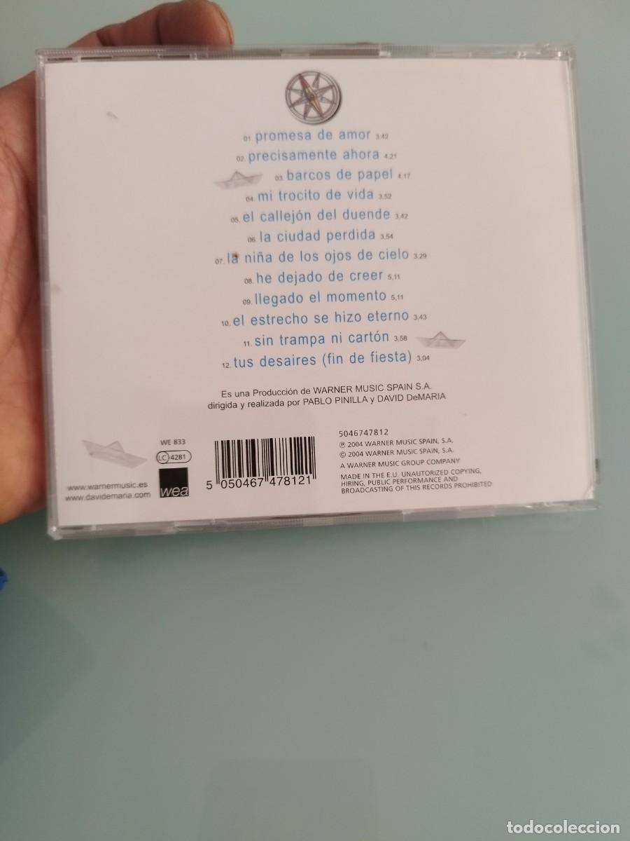 CDs de m&uacute;sica: David de Maria, barcos de papel. Cd. - Foto 2