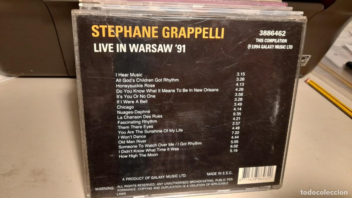 CDs de m&uacute;sica: CD STEPHANE GRAPPELLI LIVE IN WARSAW 1991 - Foto 2