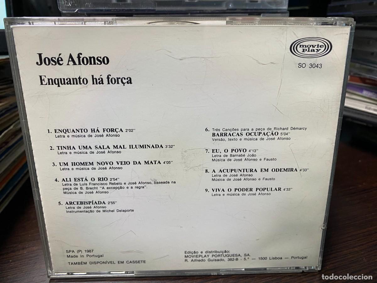CDs de m&uacute;sica: Jos&eacute; Afonso - Enquanto H&aacute; For&ccedil;a (CD) - Foto 2