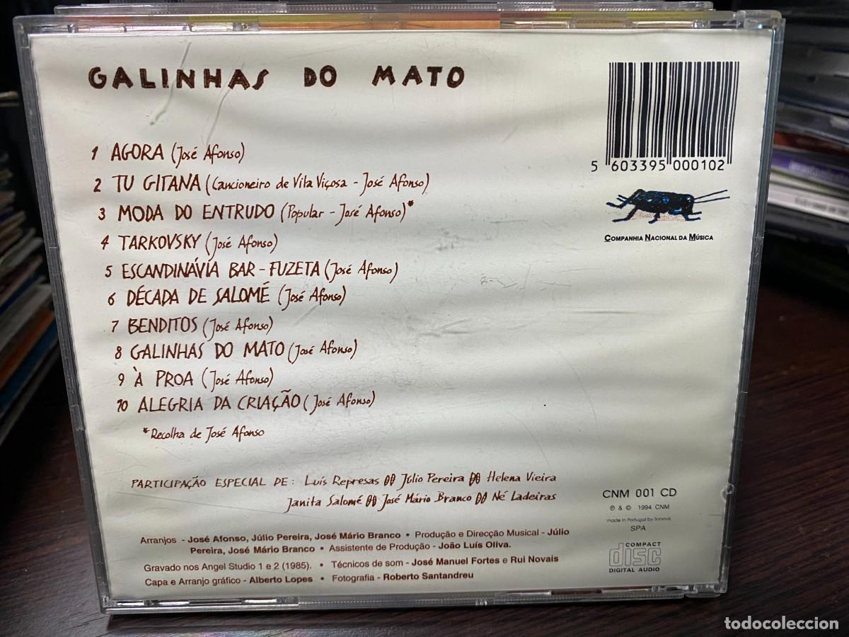 CDs de m&uacute;sica: Jos&eacute; Afonso - Galinhas Do Mato (CD) - Foto 2