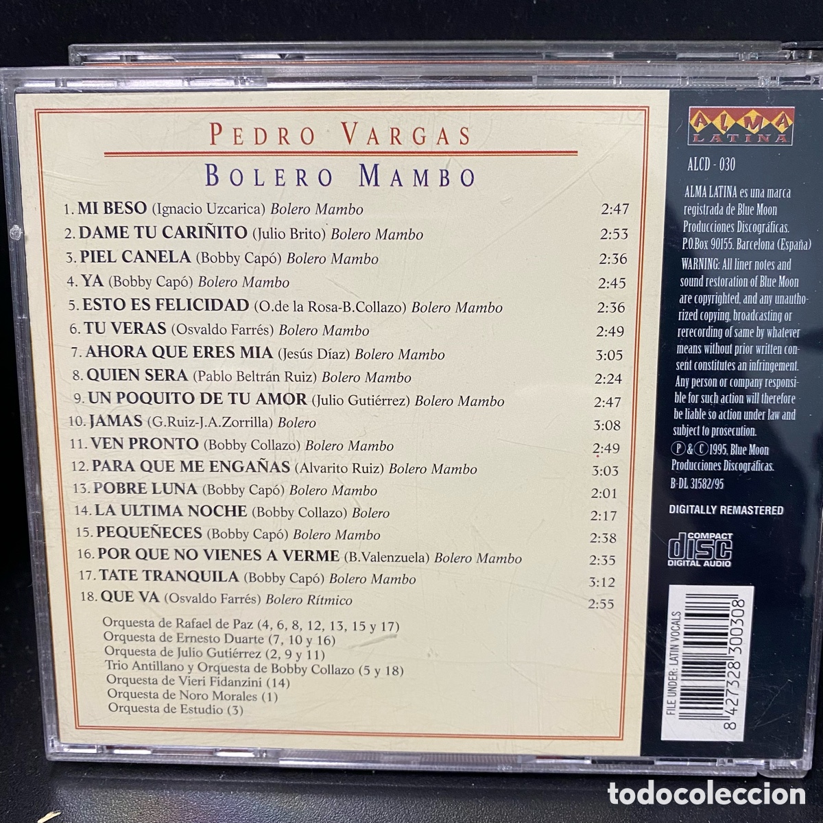 CDs de m&uacute;sica: Pedro Vargas - Bolero Mambo (CD) - Foto 2