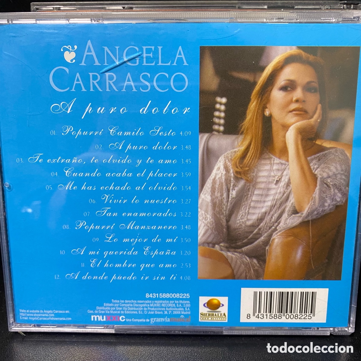 CDs de m&uacute;sica: Angela Carrasco - A Puro Dolor (CD) - Foto 2