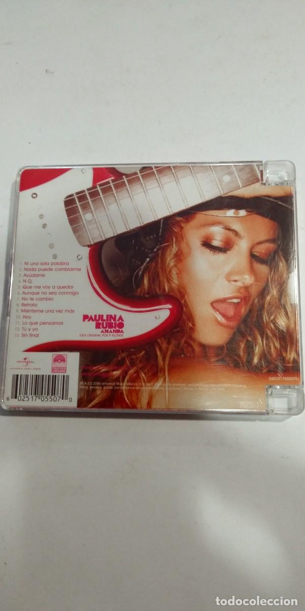 CDs de m&uacute;sica: Paulina Rubio Ananda - Foto 2