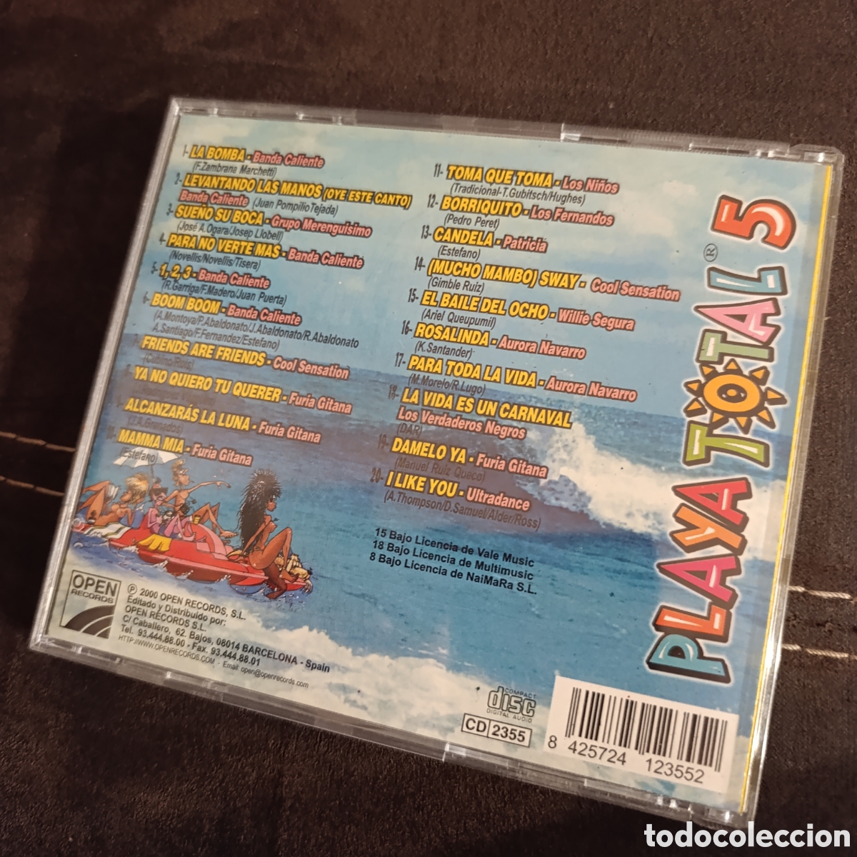 CDs de m&uacute;sica: CD PLAYA TOTAL 5, (20 EXITOS DE VERANO) - Foto 3