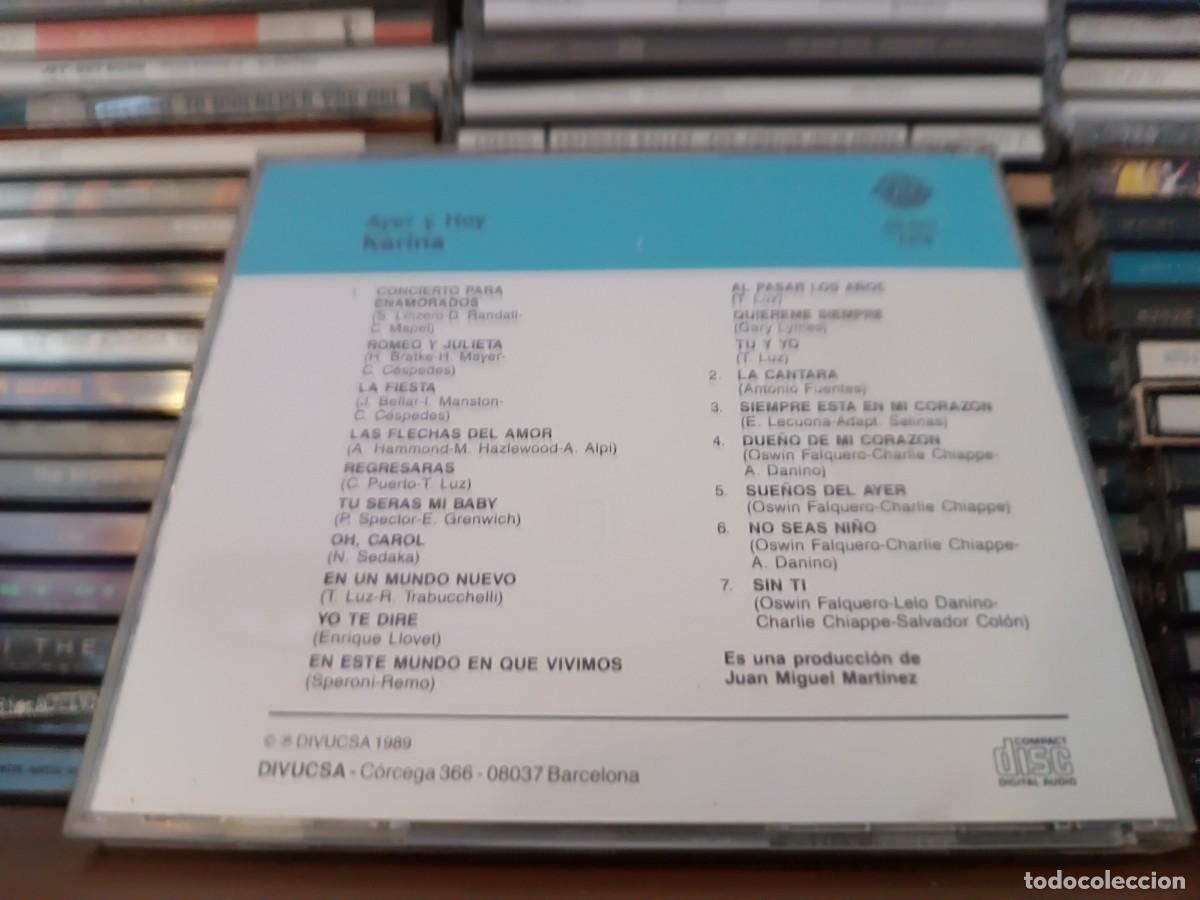 CDs de m&uacute;sica: Karina &lrm;&ndash; Ayer Y Hoy-cd - Foto 2