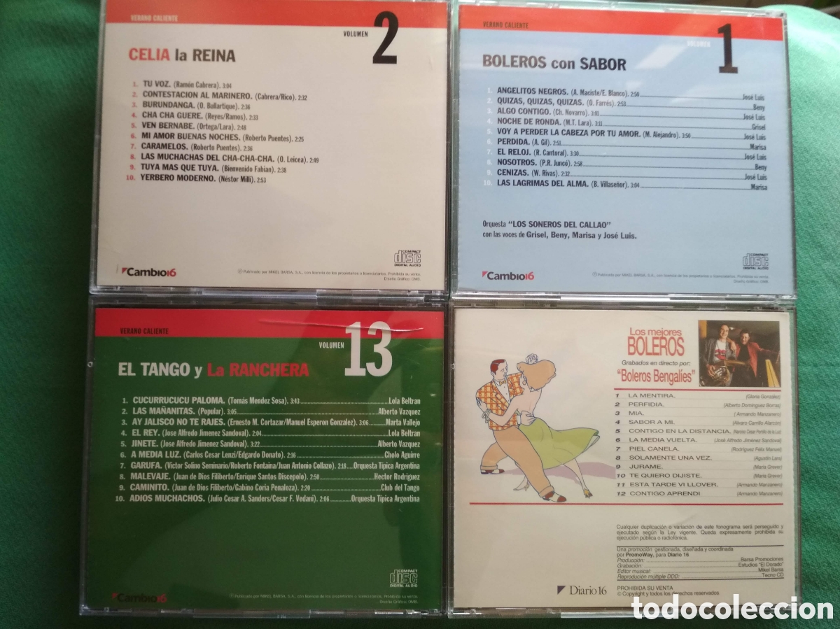 CDs de m&uacute;sica: Celia boleros y tangos - Foto 2