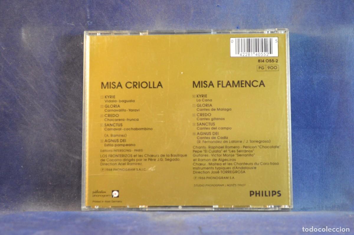 CDs de m&uacute;sica: MISA CRIOLLA MISA FLAMENCA - CD - Foto 2