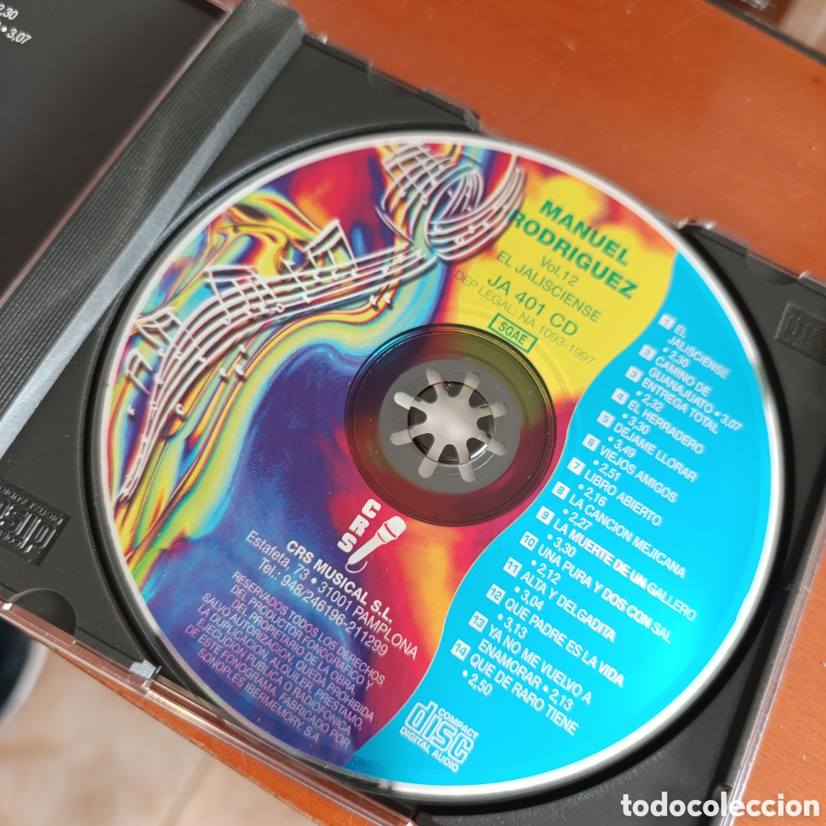 CDs de m&uacute;sica: MANUEL RODR&Iacute;GUEZ,LA VOZ DE MEXICO - Foto 2