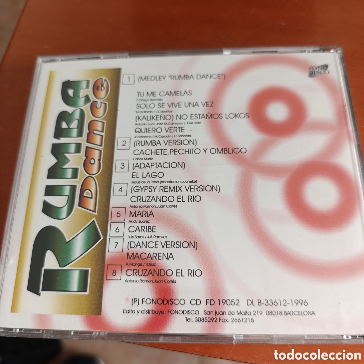CDs de m&uacute;sica: CD RUMBA DANCE.A&Ntilde;O 1996 - Foto 3