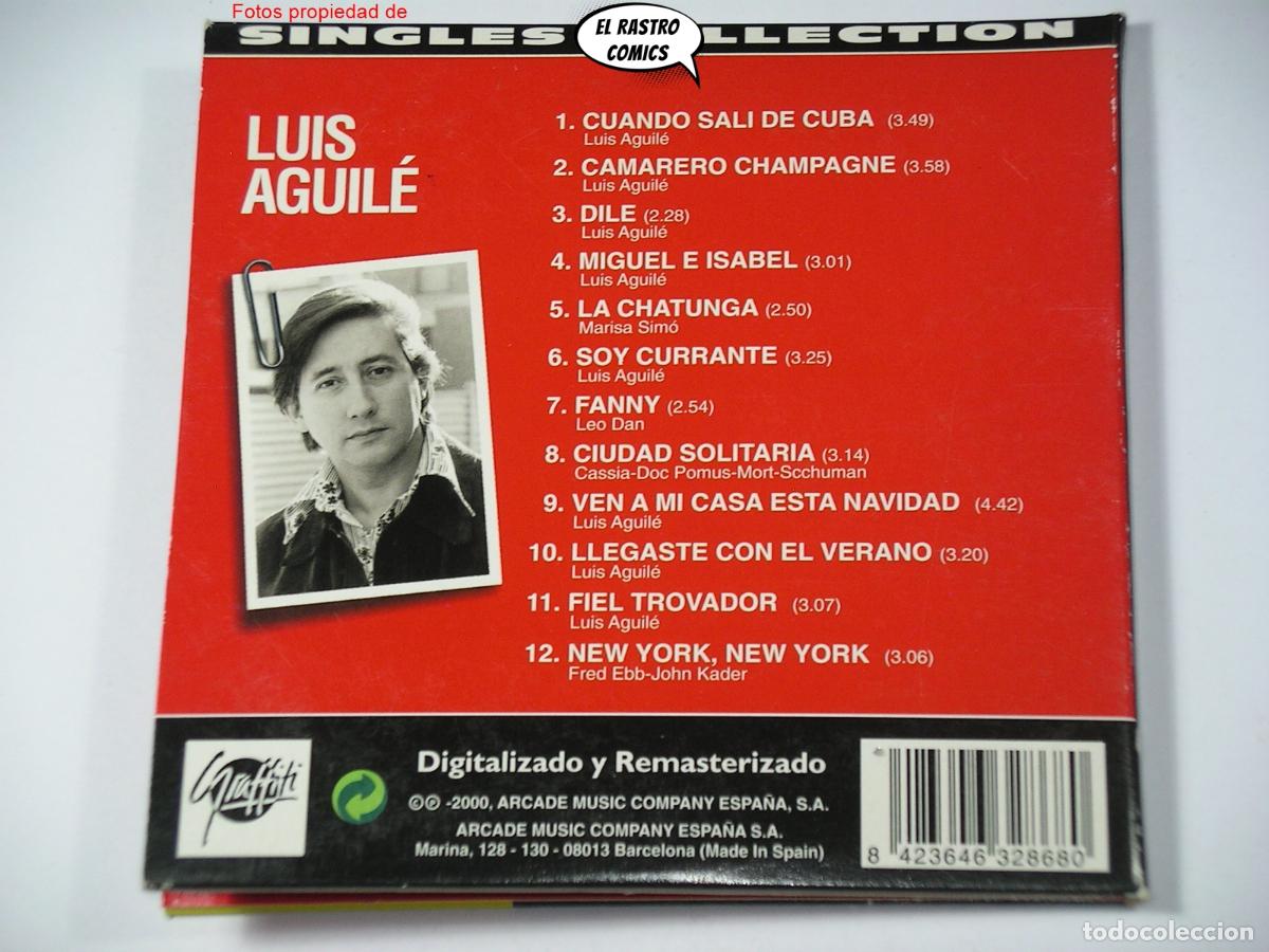 CDs de m&uacute;sica: Luis Aguil&eacute;, Singles Collection, CD Graffiti, Arcade 2000 - Foto 2