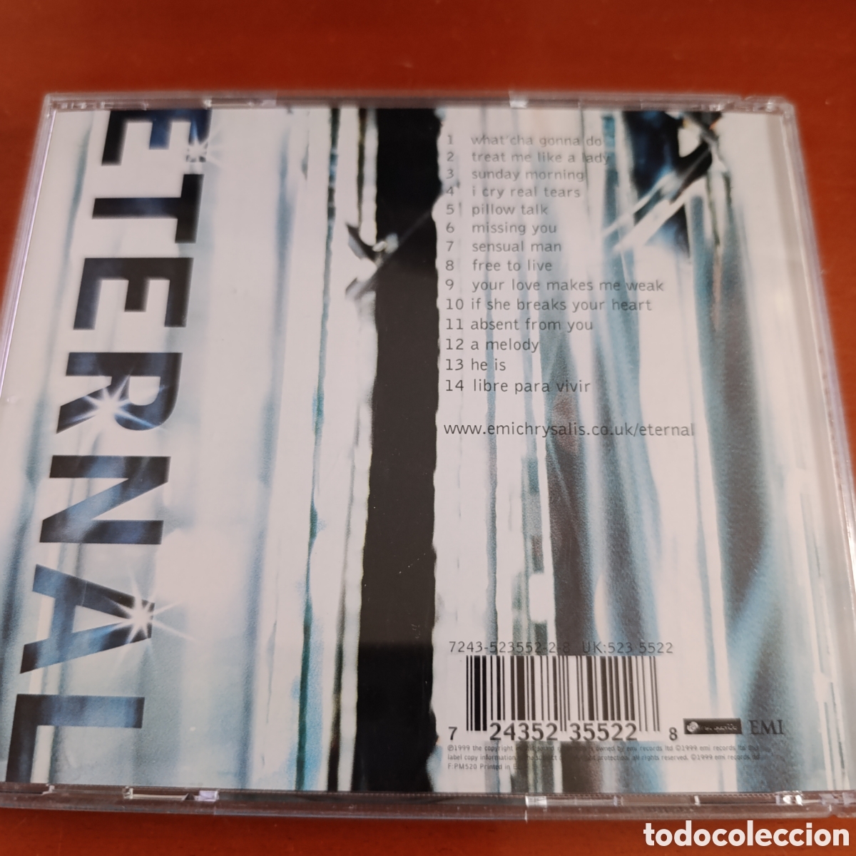 CDs de m&uacute;sica: CD ETERNAL,LIBRE PARA VIVIR - Foto 2