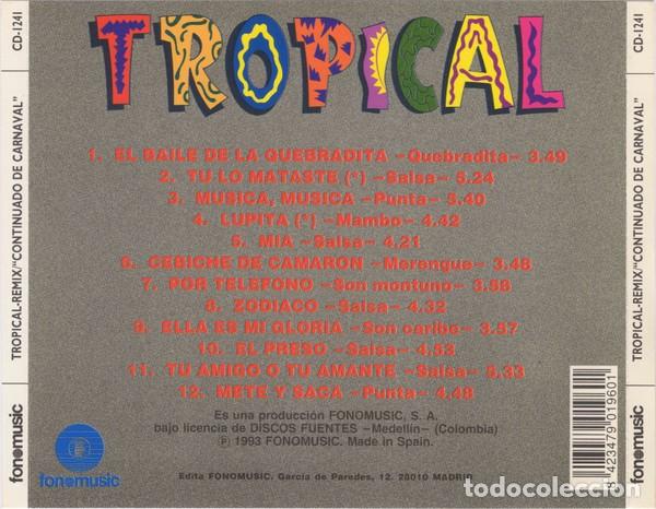 CDs de m&uacute;sica: Tropical-Remix &rdquo;Continuado De Carnaval&rdquo; - Various - Foto 2