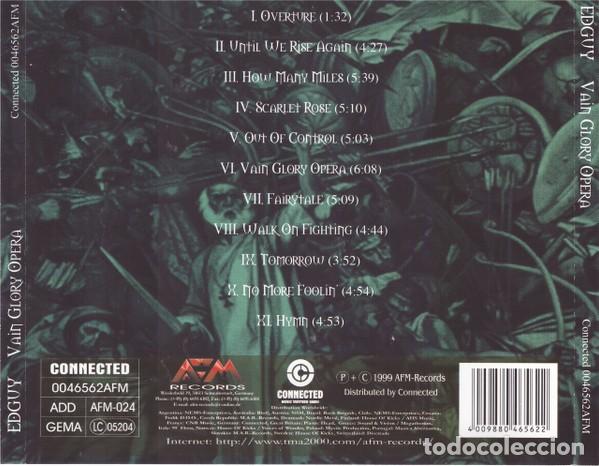 CDs de m&uacute;sica: Edguy &ndash; Vain Glory Opera - Foto 2