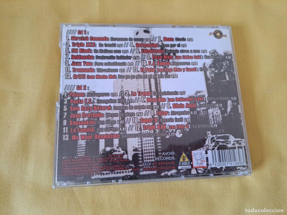 CDs de m&uacute;sica: 4X4 HIP HOP (2 CD) - AVOID RECORDS 2003 - CD - Foto 4
