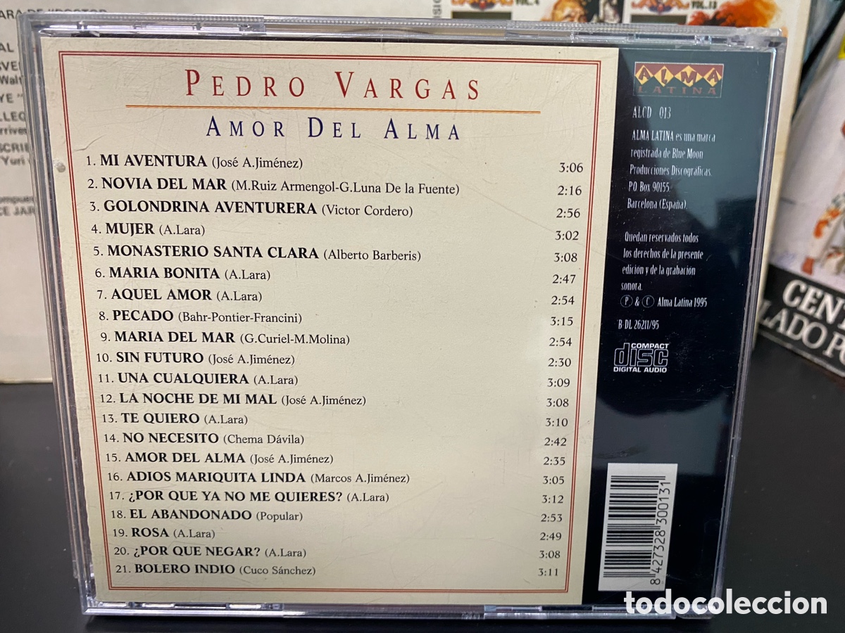 CDs de m&uacute;sica: Pedro Vargas - Amor del Alma (CD) - Foto 2