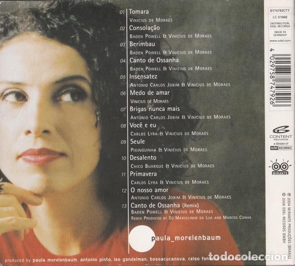 CDs de m&uacute;sica: Paula Morelenbaum - Berimbaum (CD Bossa Nova) - Foto 3
