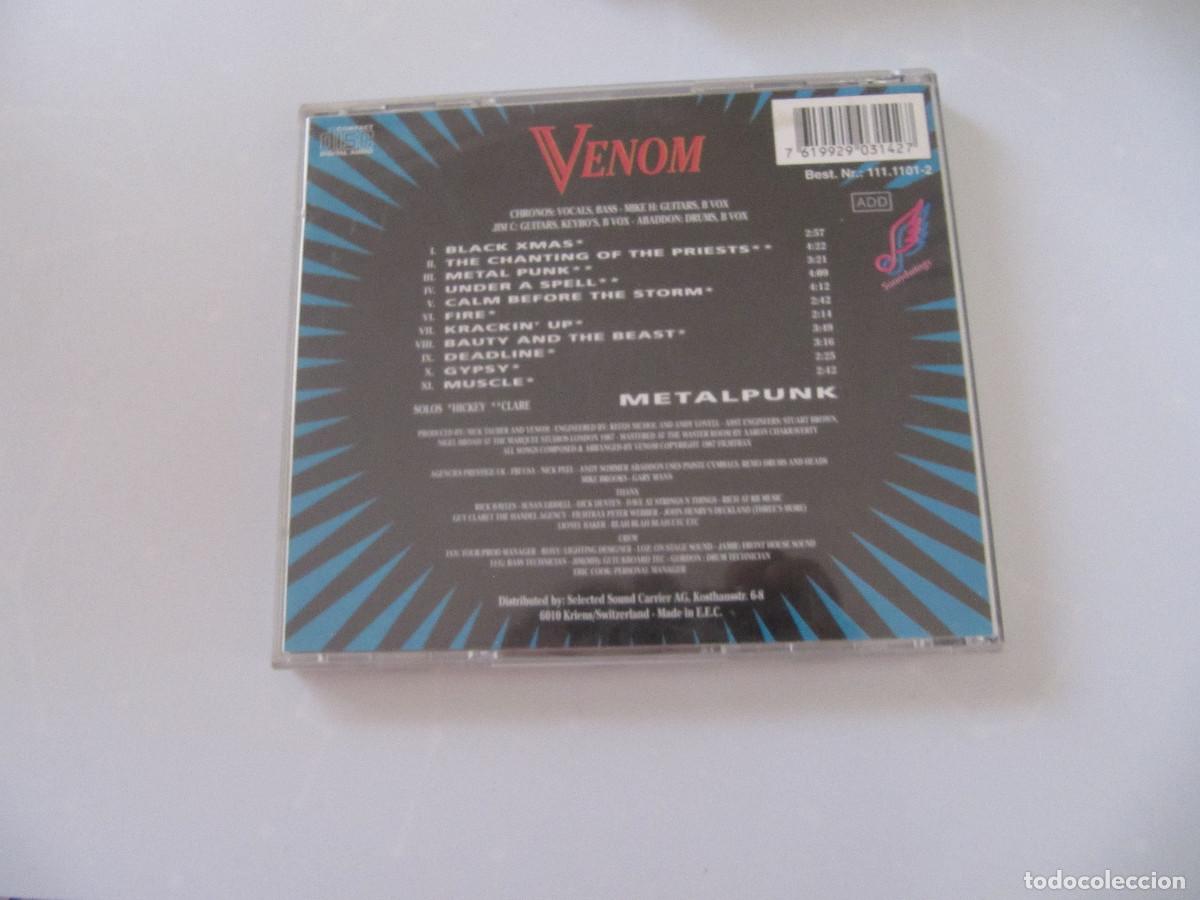 CDs de m&uacute;sica: VENOM - METALPUNK -- - Foto 3
