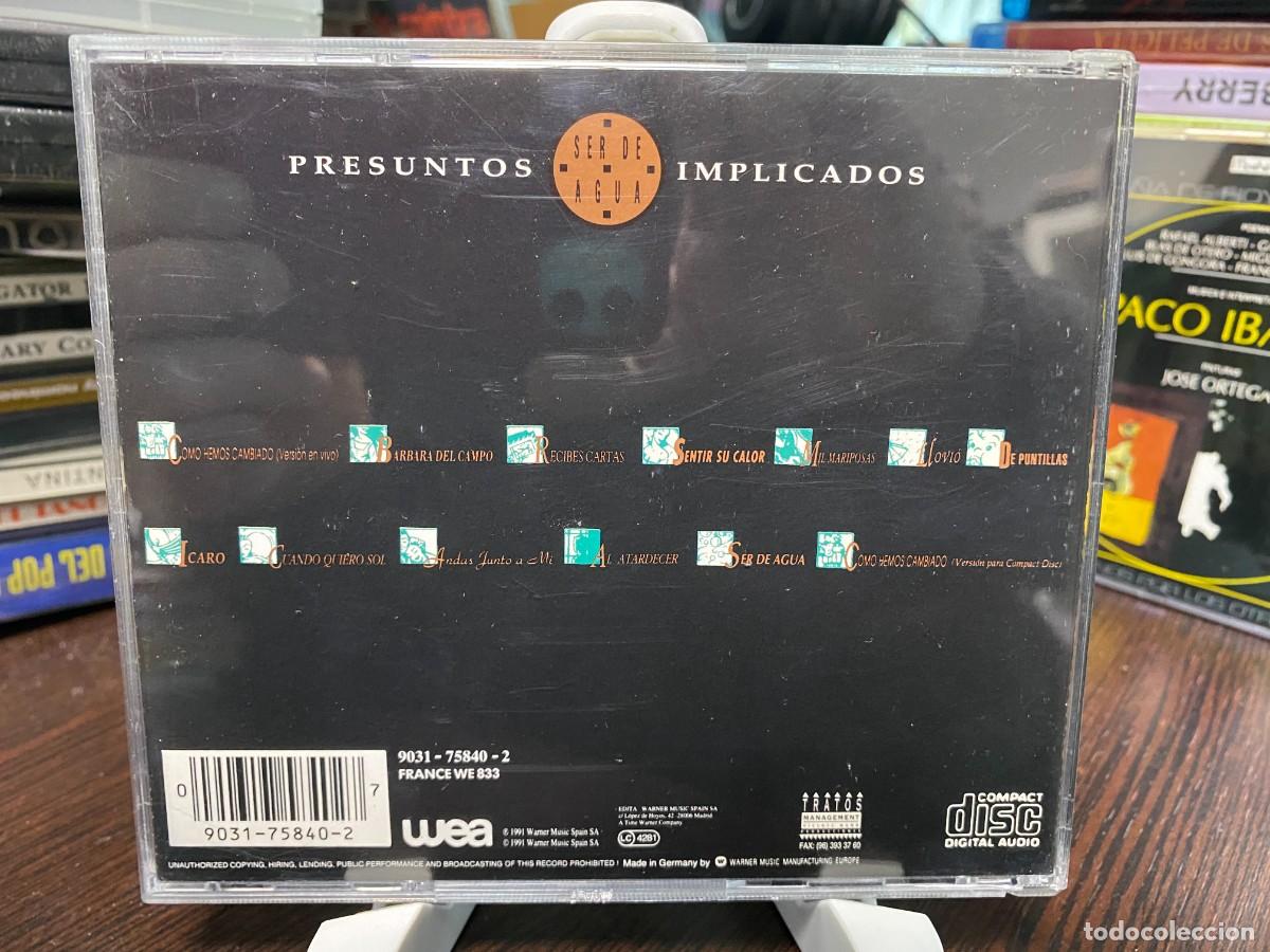 CDs de m&uacute;sica: Presuntos Implicados - Ser De Agua (CD) - Foto 2