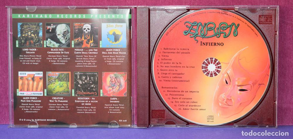 CDs de m&uacute;sica: ZARPA - INFIERNO - CD 2004 - Foto 4