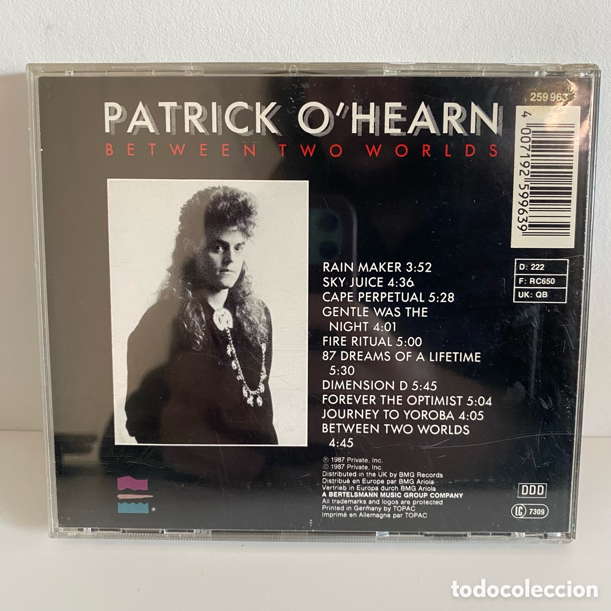 CDs de m&uacute;sica: Patrick OHearn - Between Two Worlds (CD) - Foto 2