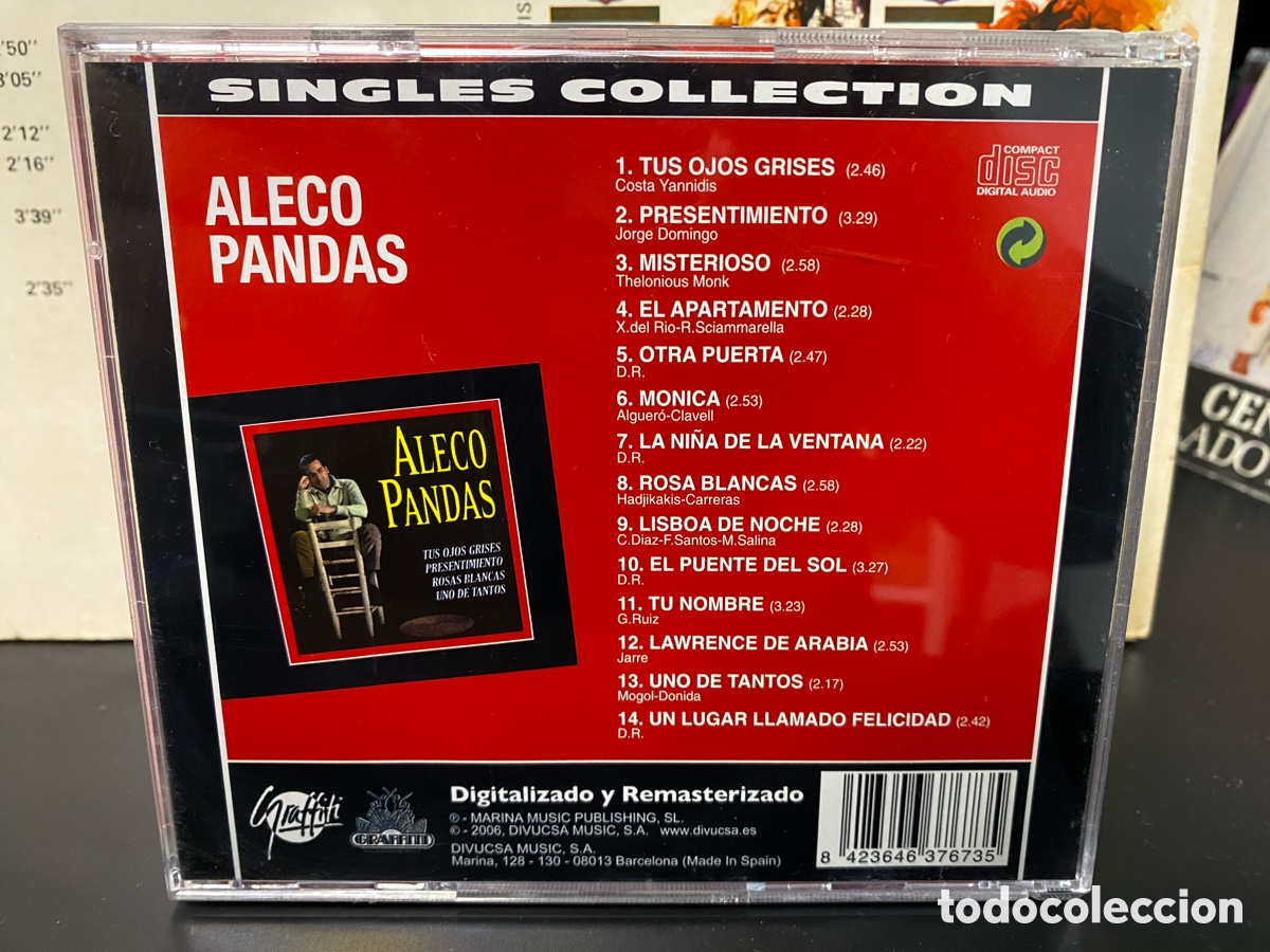 CDs de m&uacute;sica: Aleco Pandas - Singles Collection (CD) - Foto 2