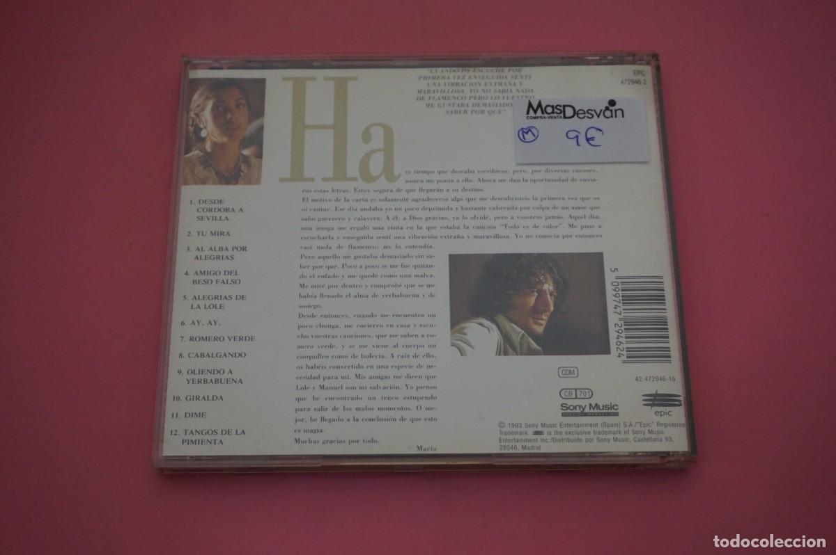 CDs de m&uacute;sica: CD - LOLE Y MANUEL - QUERIDOS LOLE Y MANUEL / EL CD ESTA COMO NUEVO - Foto 3
